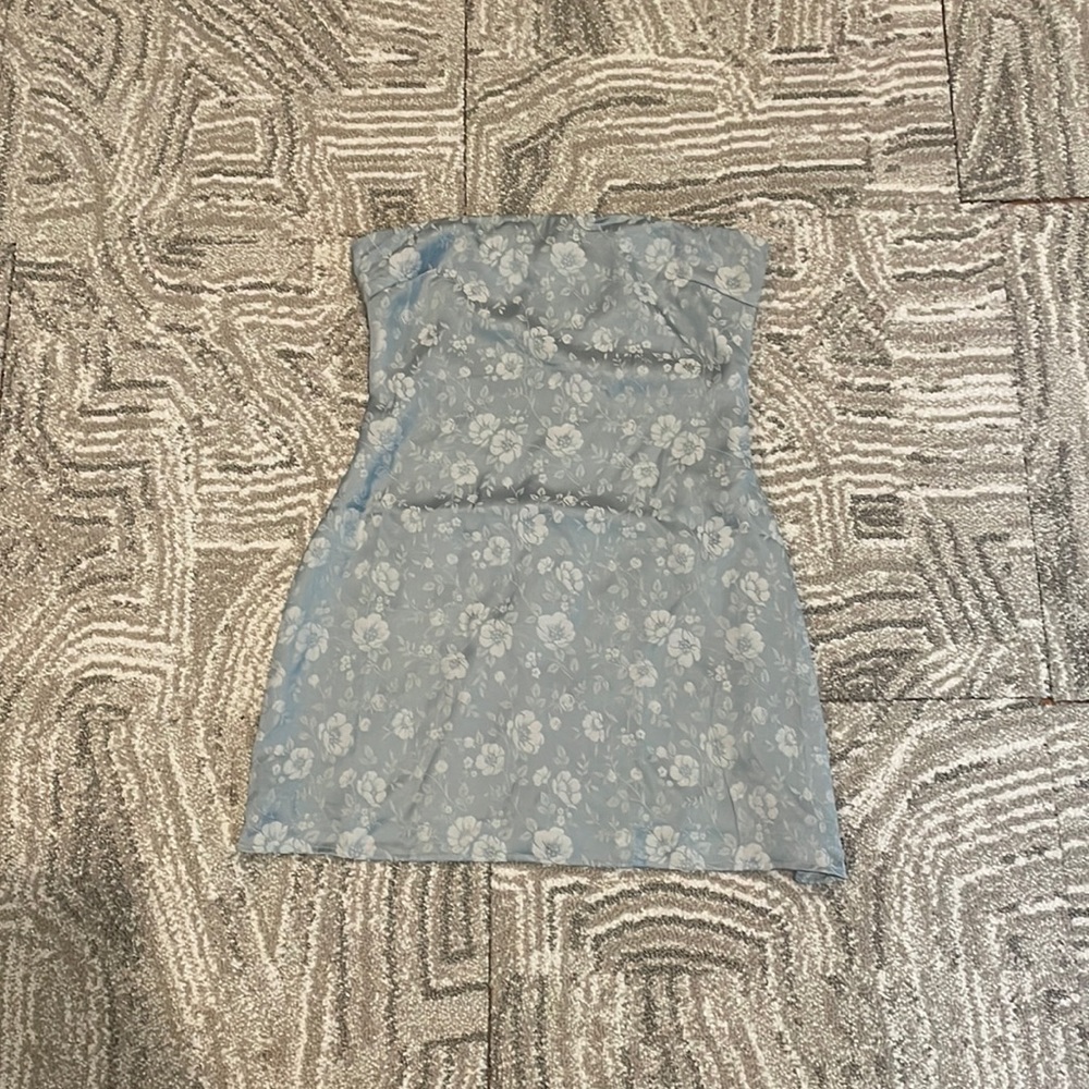 Princess Polly Ramie Strapless Mini Dress (size 8)
